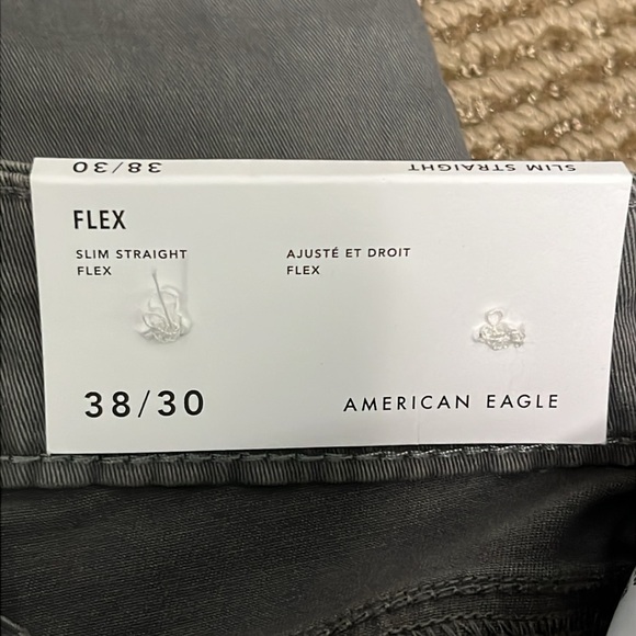 AE Flex Slim Straight Pant Gray - Picture 15 of 15